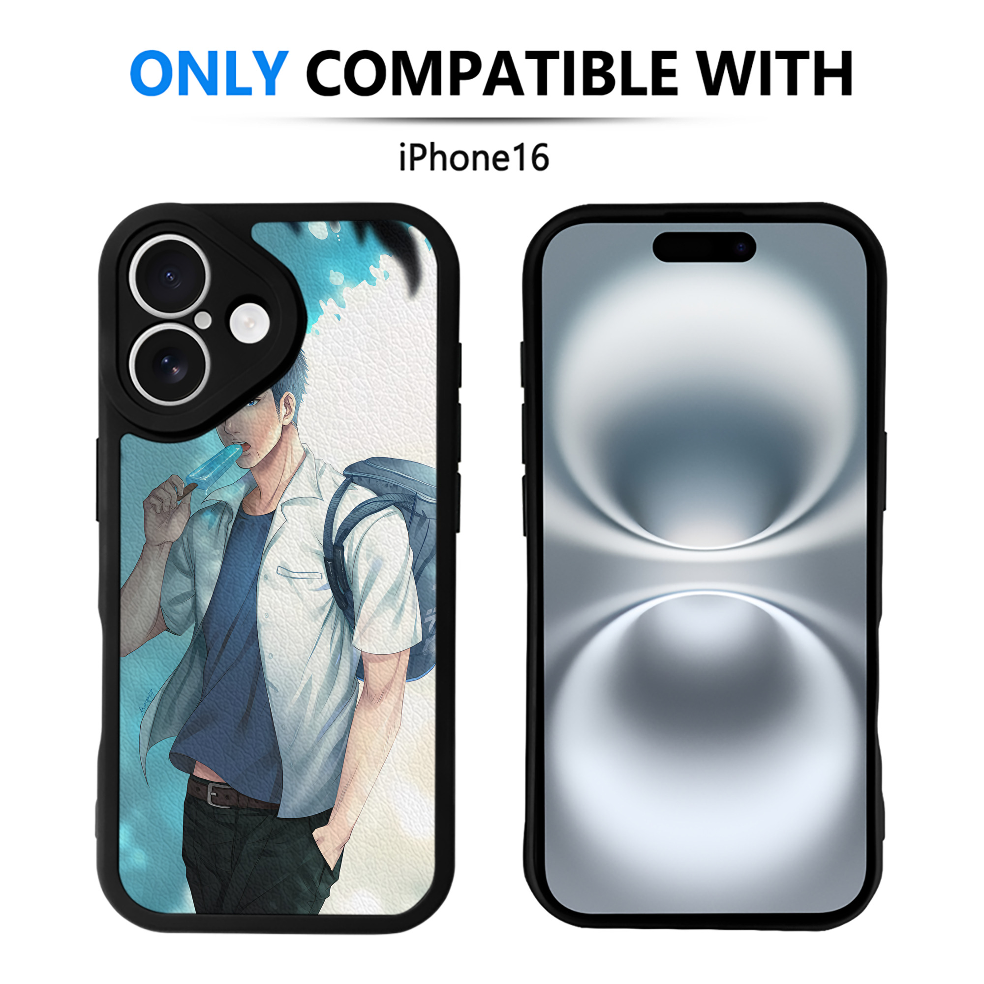 （画像用） SLAM DUNK／スラムダンク 【iPhone 16シリーズ対応】シリコンスマホケース（レザー調） 材質：シリコン